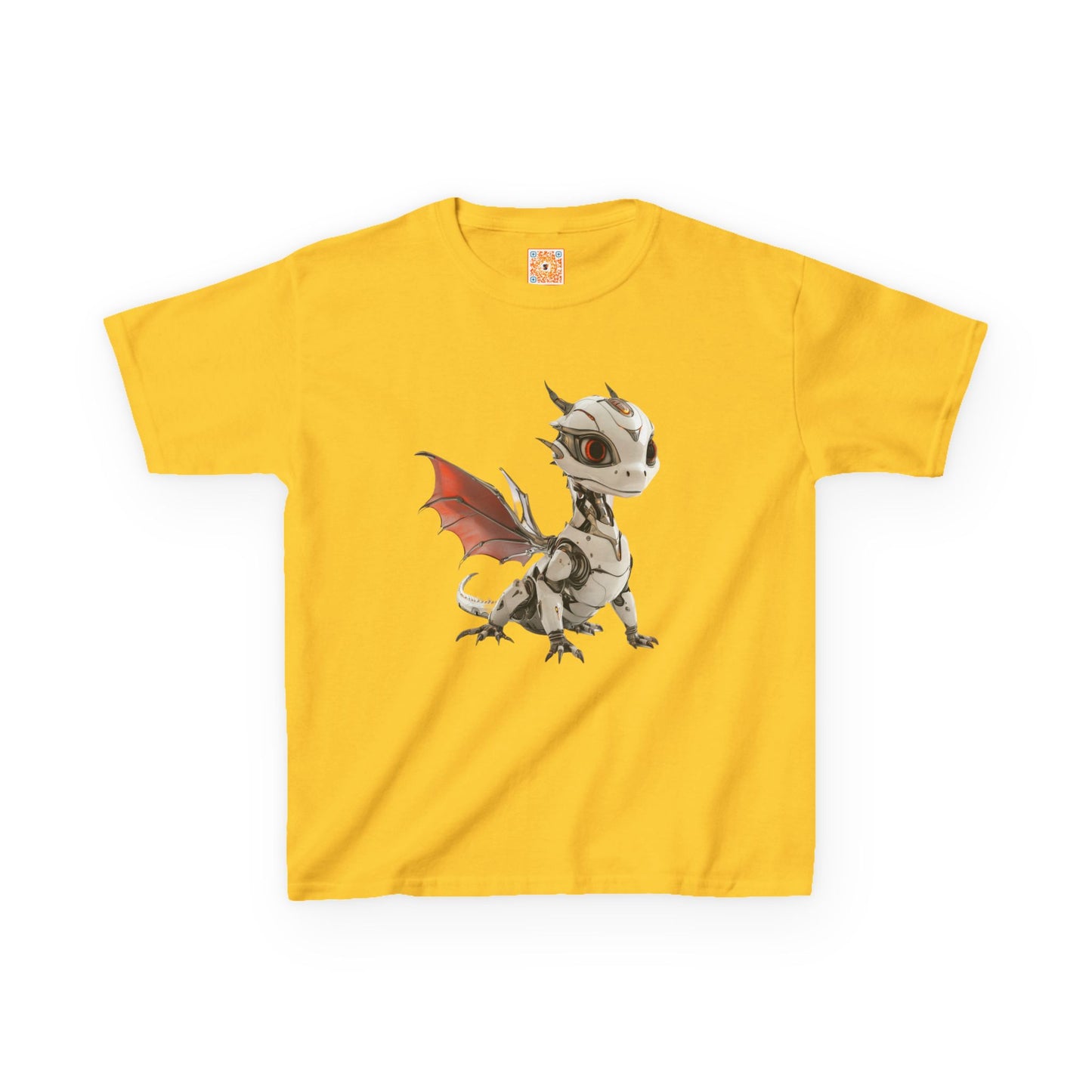Cool Standing Robot Dragon Kids 100% Cotton T-Shirt - Teeny Tiny Dragons