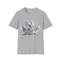 Baby Dragon Hatching from Egg Adult Unisex Softstyle T-Shirt - Teeny Tiny Dragons