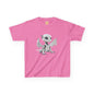 Cute White Robot Dragon Kids Heavy Cotton T-Shirt - Teeny Tiny Dragons