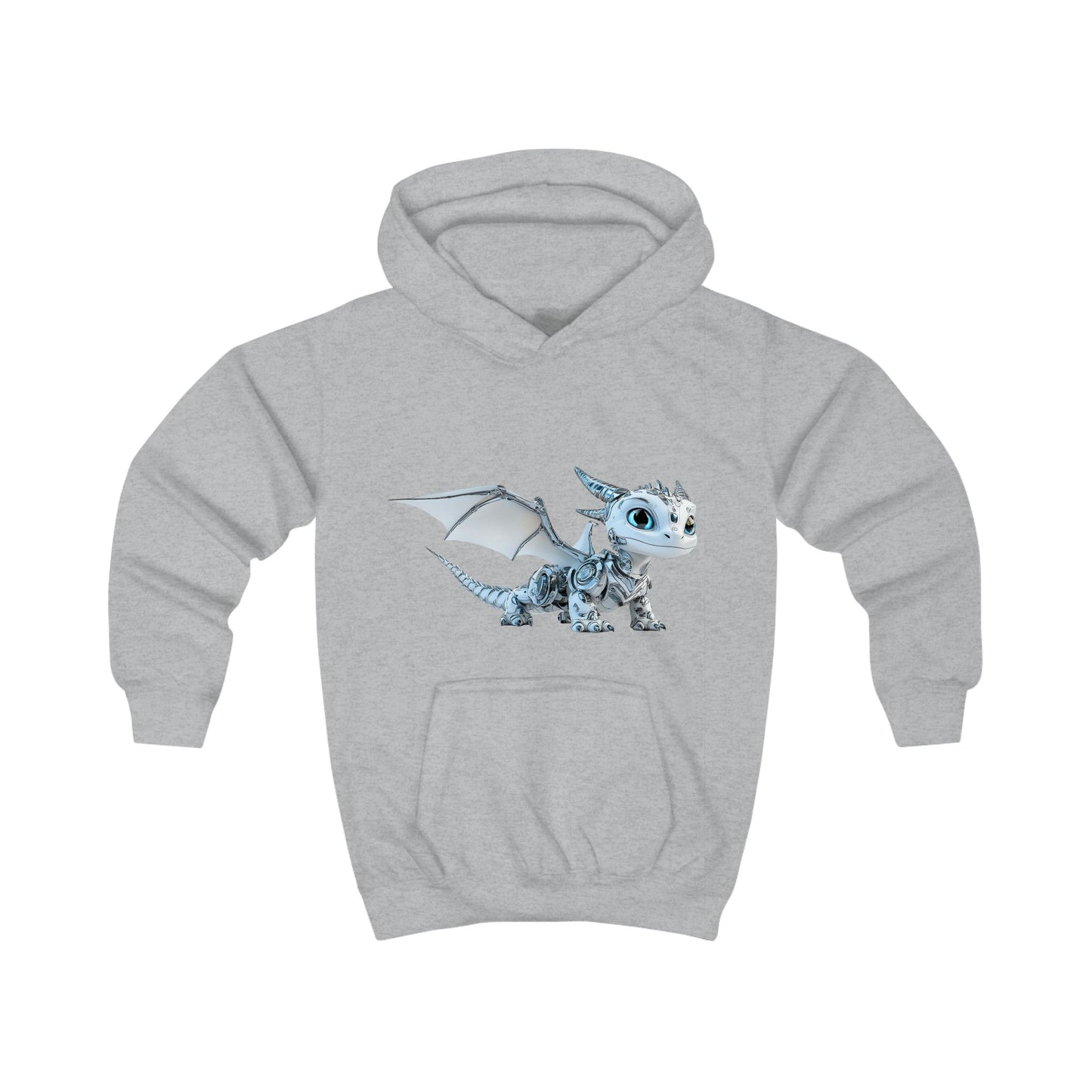 Blue Robot Dragon Kids Hoodie | Teeny Tiny Dragons