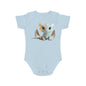 Short Sleeve Baby Bodysuit with Cute Baby Dragon | Teeny Tiny Dragons