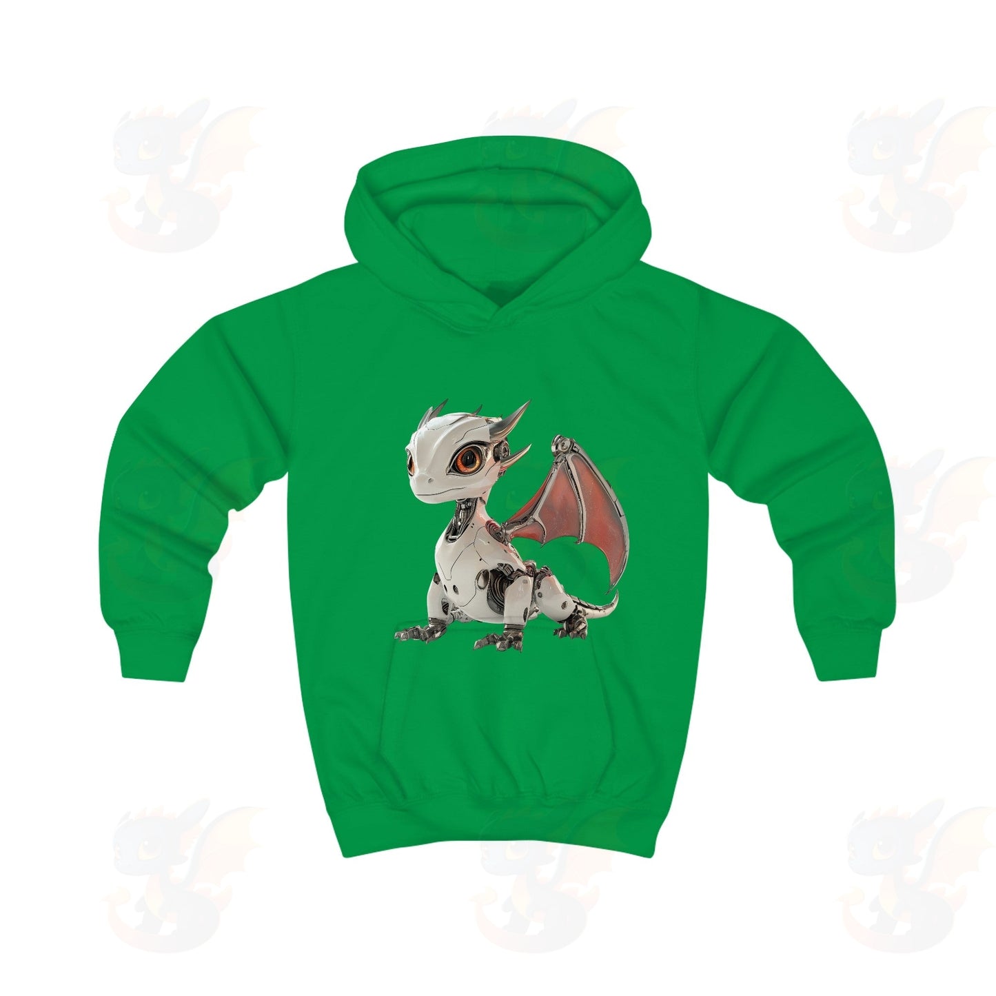 Cool Looking Robot Dragon - Kids Hoodie