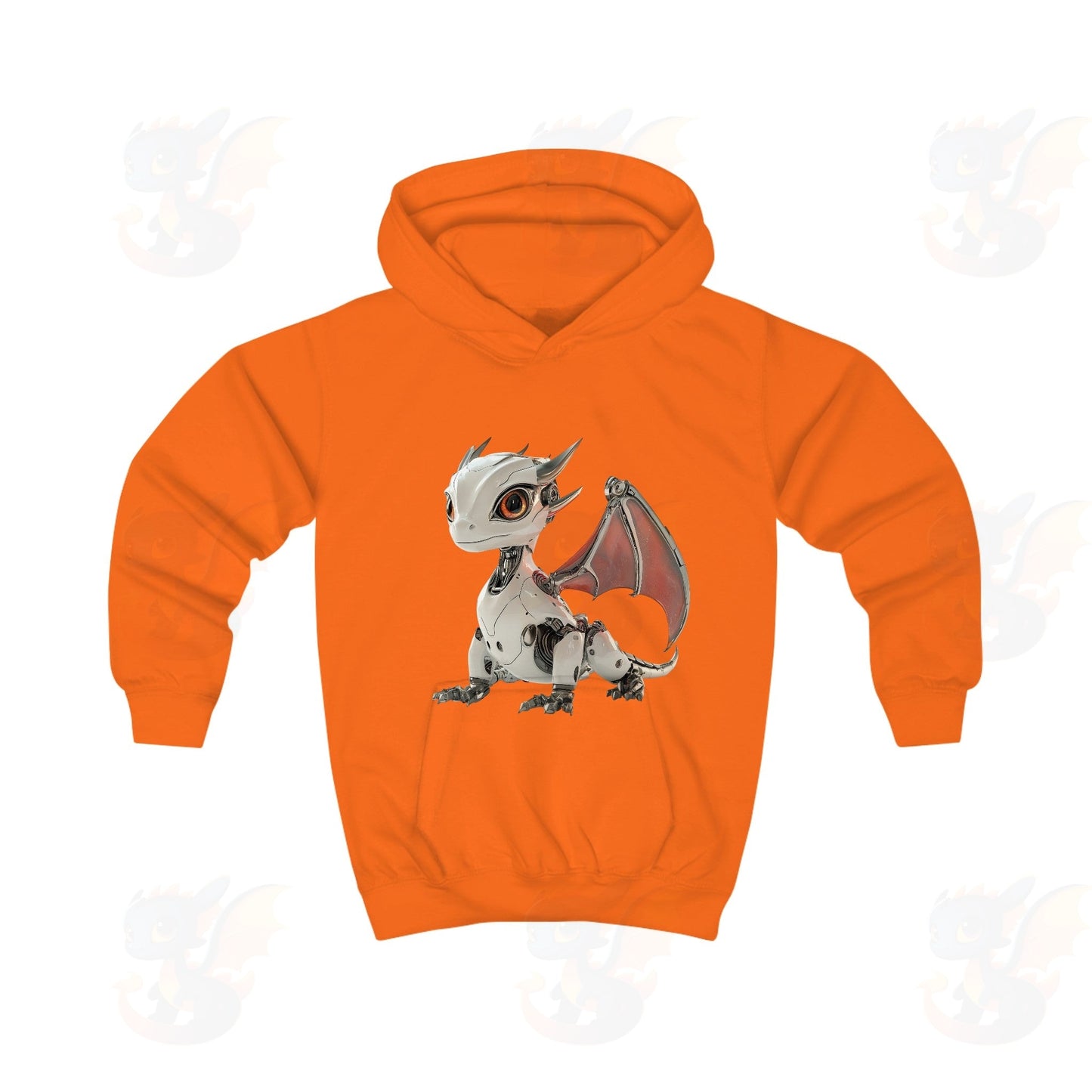 Cool Looking Robot Dragon - Kids Hoodie