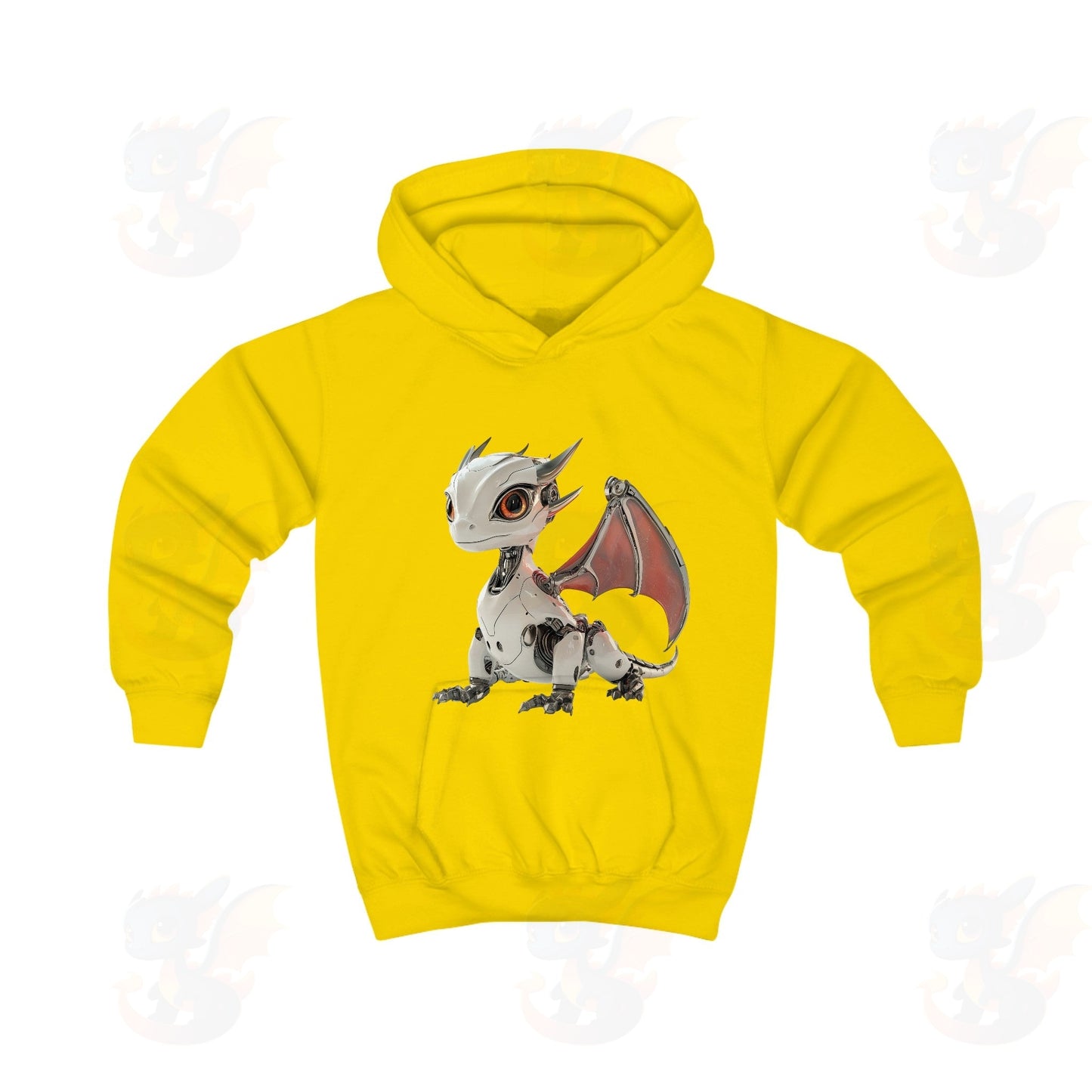 Cool Looking Robot Dragon - Kids Hoodie