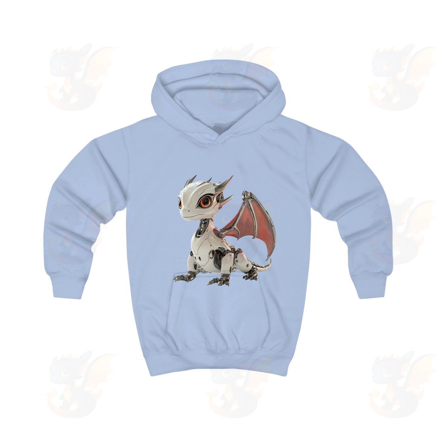Cool Looking Robot Dragon - Kids Hoodie