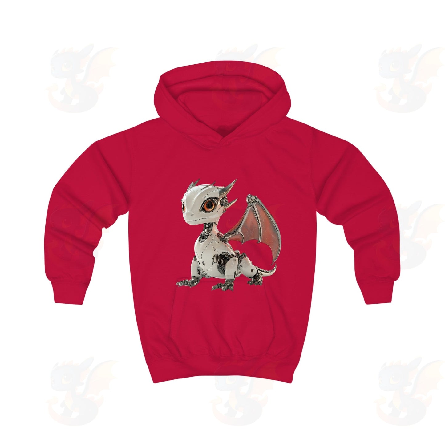 Cool Looking Robot Dragon - Kids Hoodie