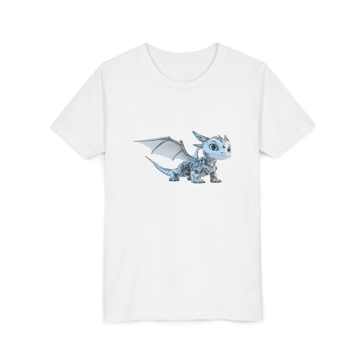 Baby Robot Dragon - Youth Short Sleeve T-Shirt - Teeny Tiny Dragons