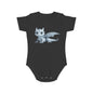 Short Sleeve Baby Bodysuit with an Adorable Baby Dragon