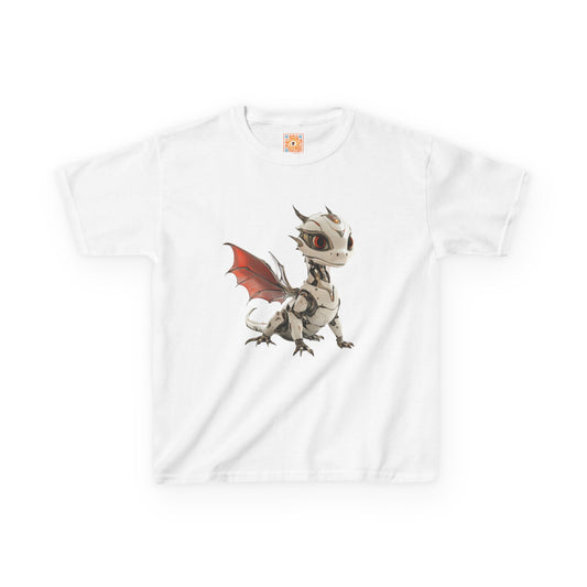 Cool Standing Robot Dragon Kids 100% Cotton T-Shirt - Teeny Tiny Dragons