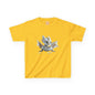 Silver Crystal Dragon Kids Heavy Cotton T-Shirt