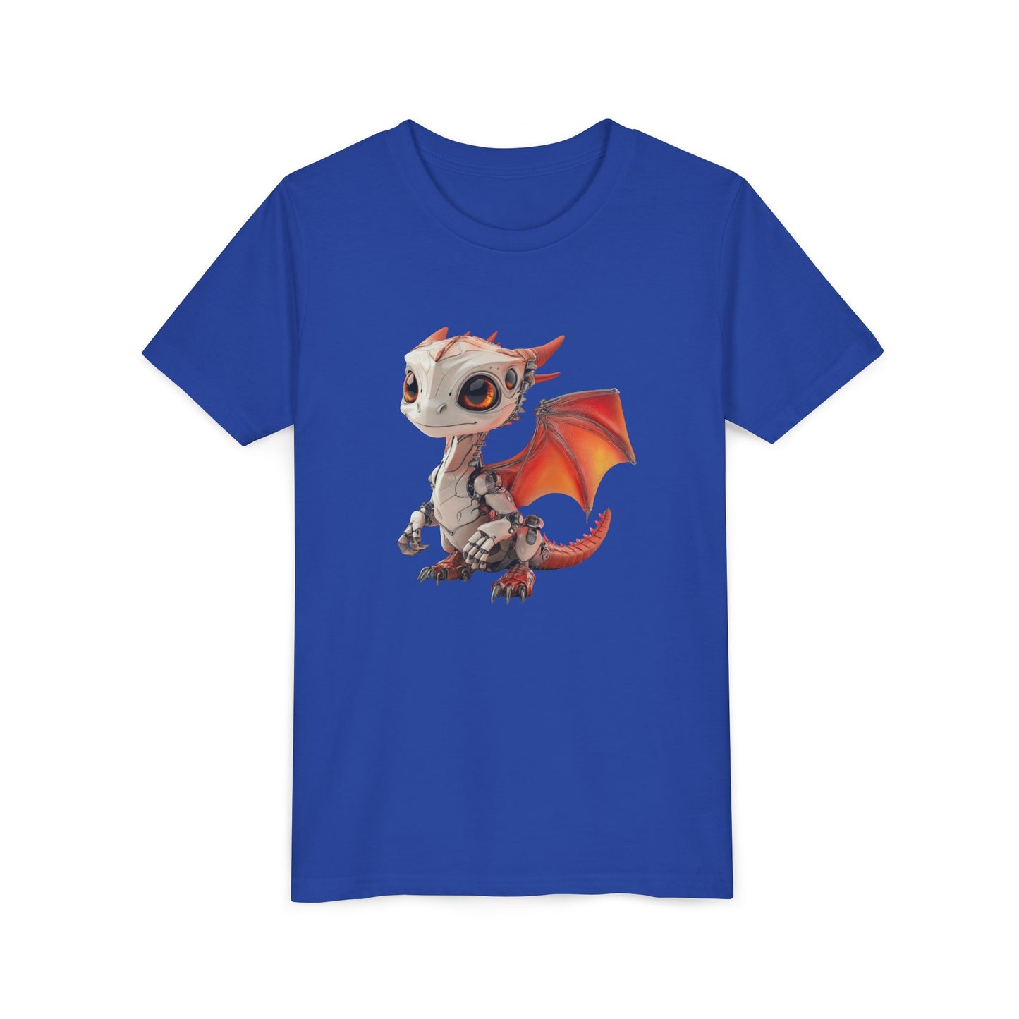 Very Cute Robot Dragon - Youth Short Sleeve T-Shirt - Teeny Tiny Dragons