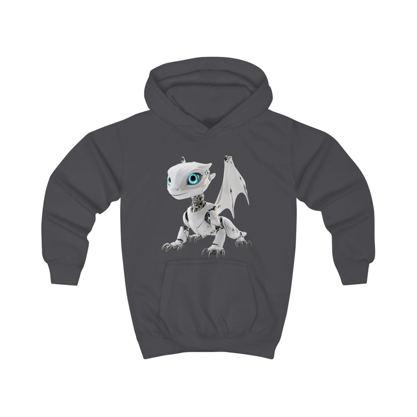 Cyber Robot Dragon Kids Hoodie | Teeny Tiny Dragons