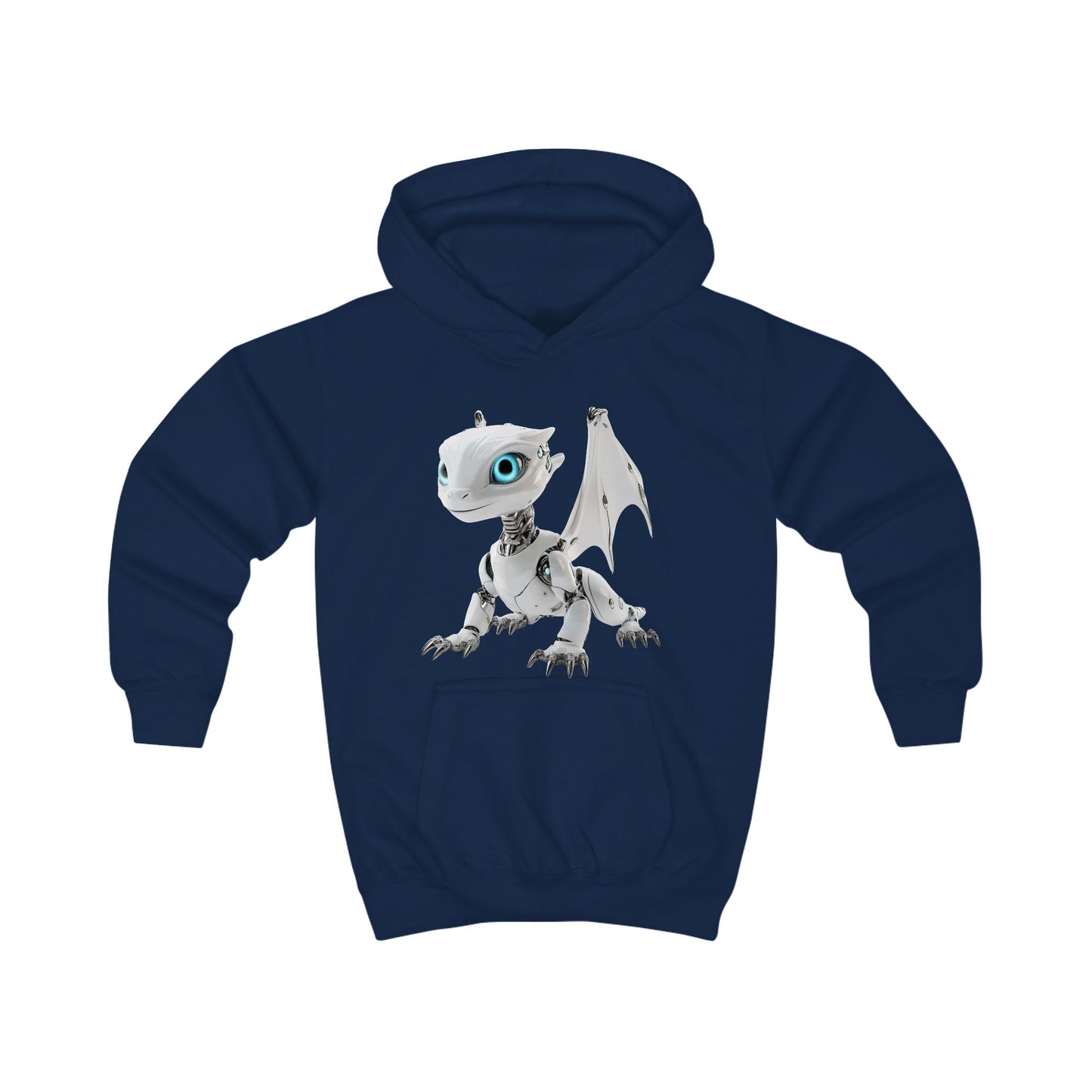 Cyber Robot Dragon Kids Hoodie | Teeny Tiny Dragons