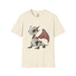 Sitting Robot Dragon Adult Unisex Softstyle T-Shirt - Teeny Tiny Dragons