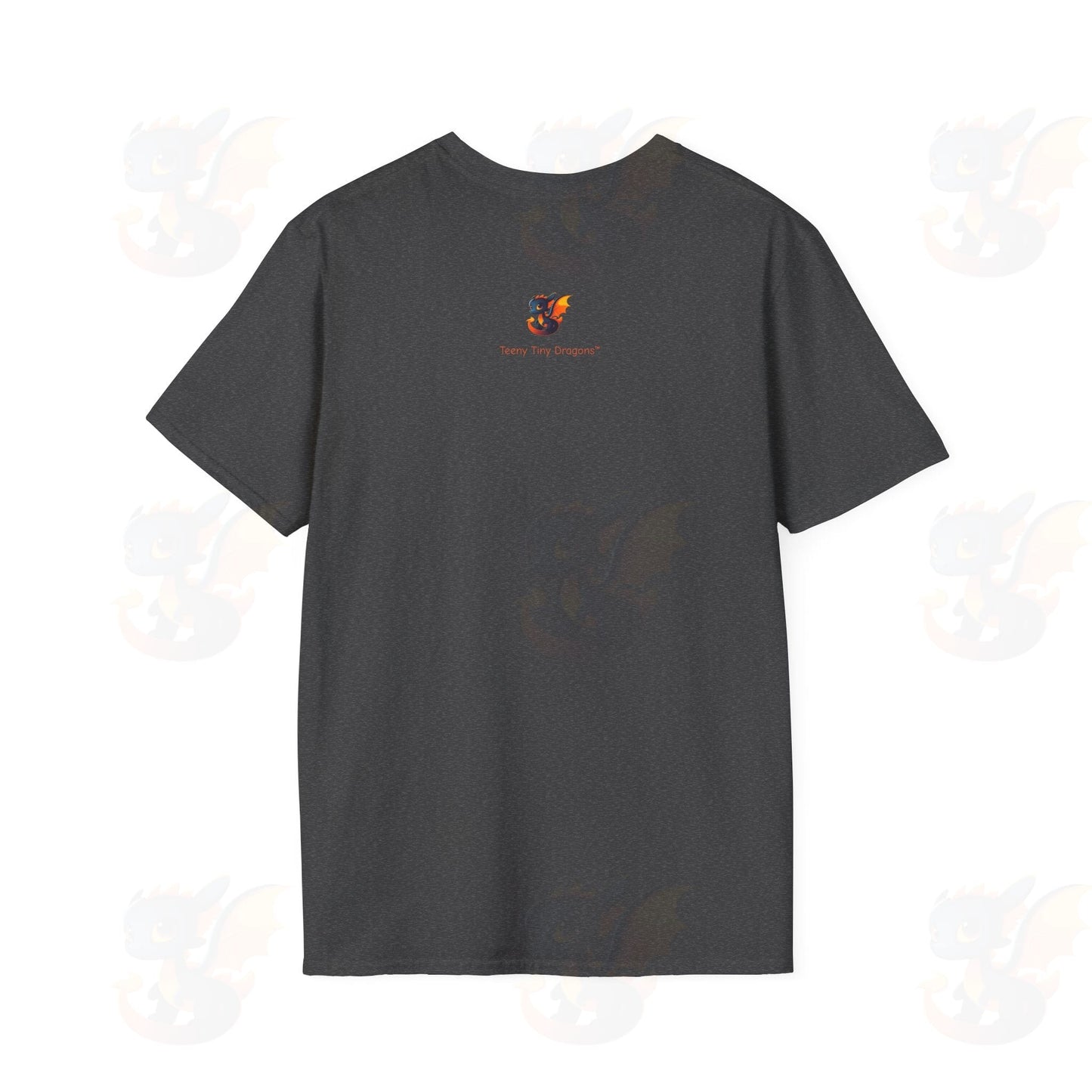 Cute Little Robot Dragon - Adult Robot Dragon Design Unisex Softstyle T-Shirt