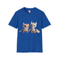 Twin Baby Dragons Adult Unisex Softstyle T-Shirt - Teeny Tiny Dragons