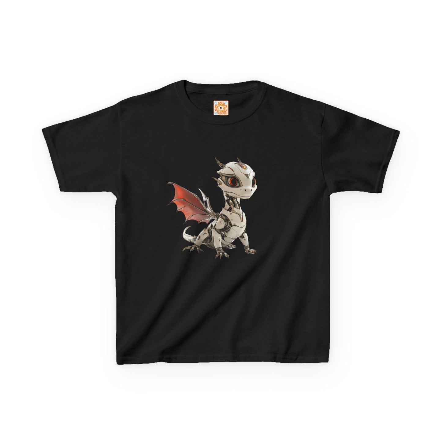 Amber Robot Dragon Heavy Cotton T-Shirt - Teeny Tiny Dragons