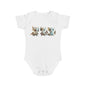 Short Sleeve Baby Bodysuit with 3 Cute Baby Dragons | Teeny Tiny Dragons