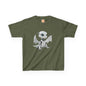 Cute White Robot Dragon Kids Heavy Cotton T-Shirt - Teeny Tiny Dragons