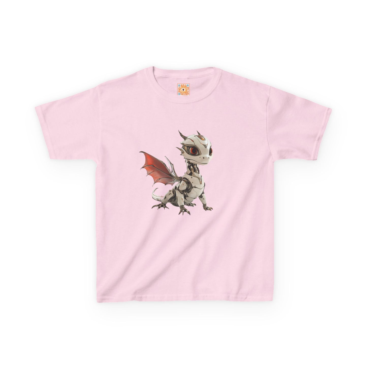 Amber Robot Dragon Heavy Cotton T-Shirt - Teeny Tiny Dragons