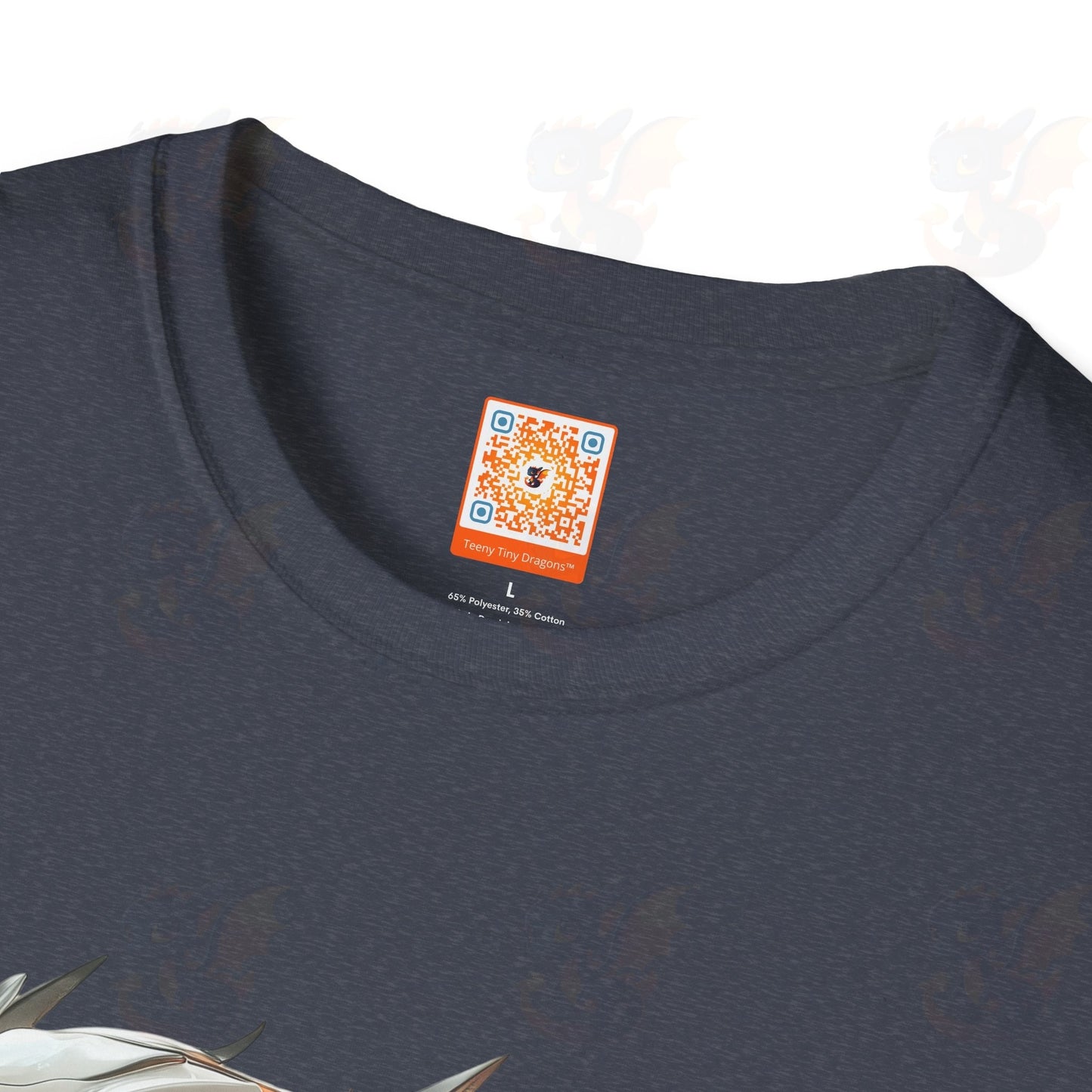 Adult Robot Dragon Design Unisex Softstyle T-Shirt