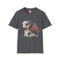 Sitting Robot Dragon Adult Unisex Softstyle T-Shirt - Teeny Tiny Dragons
