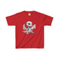 Cute White Robot Dragon Kids Heavy Cotton T-Shirt - Teeny Tiny Dragons