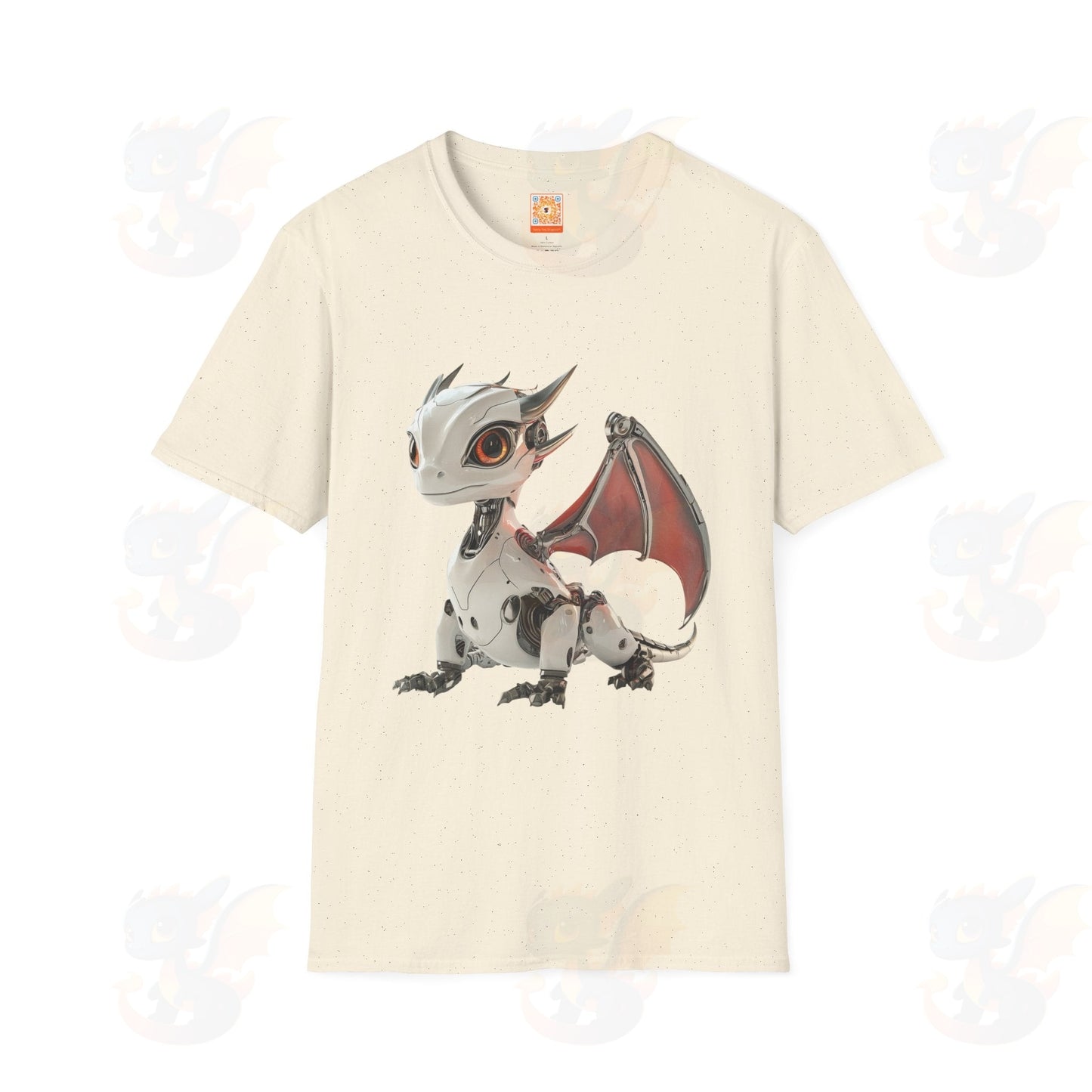 Adult Robot Dragon Design Unisex Softstyle T-Shirt