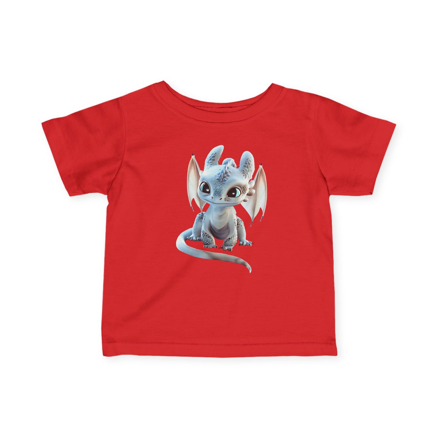 Cute Little Blue Dragon Infant Fine Jersey T-Shirt - Teeny Tiny Dragons