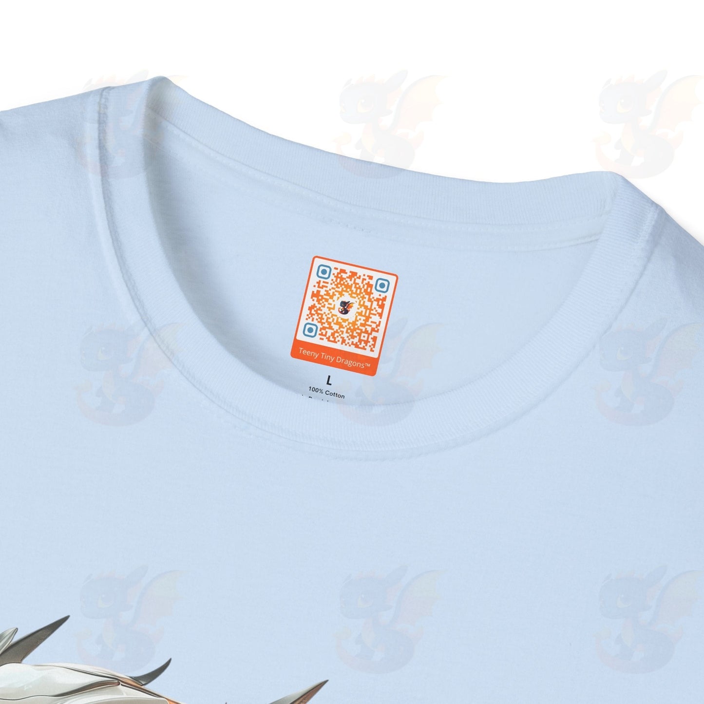 Adult Robot Dragon Design Unisex Softstyle T-Shirt