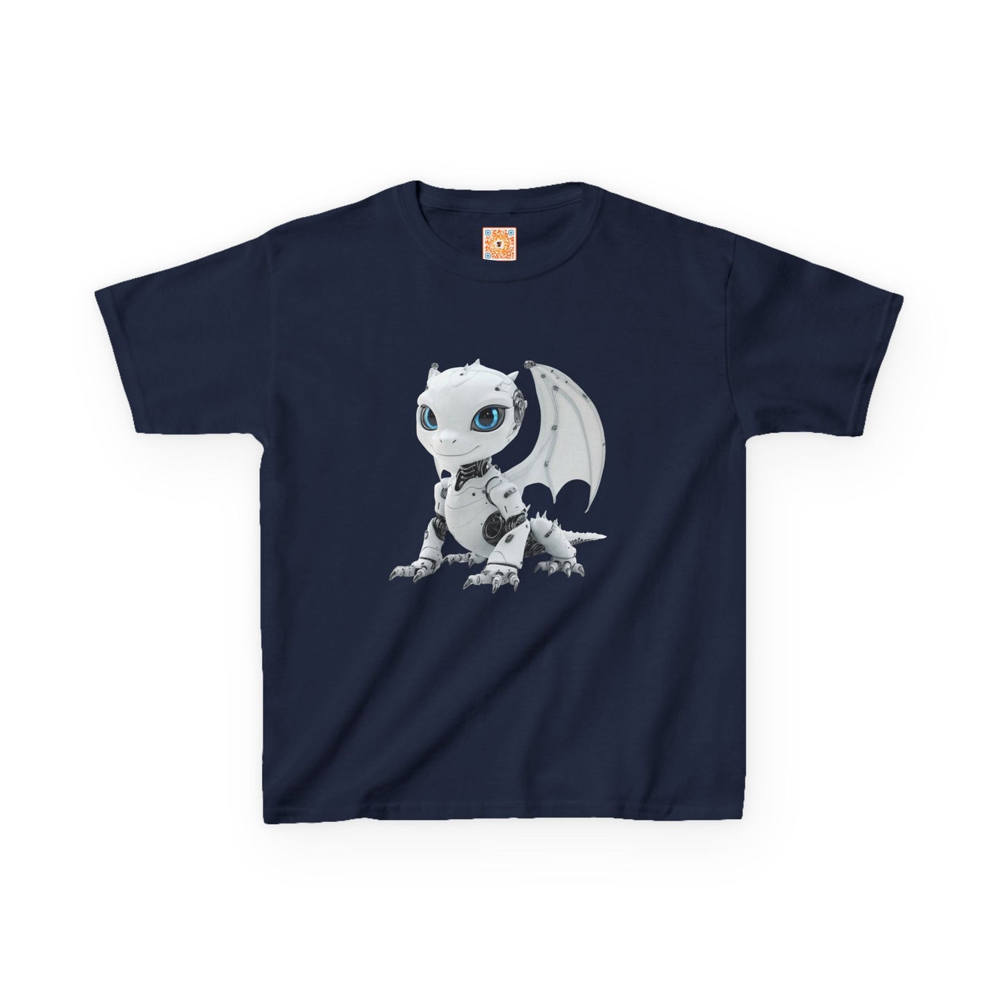 Happy Robot Dragon Kids Heavy Cotton T-Shirt - Teeny Tiny Dragons