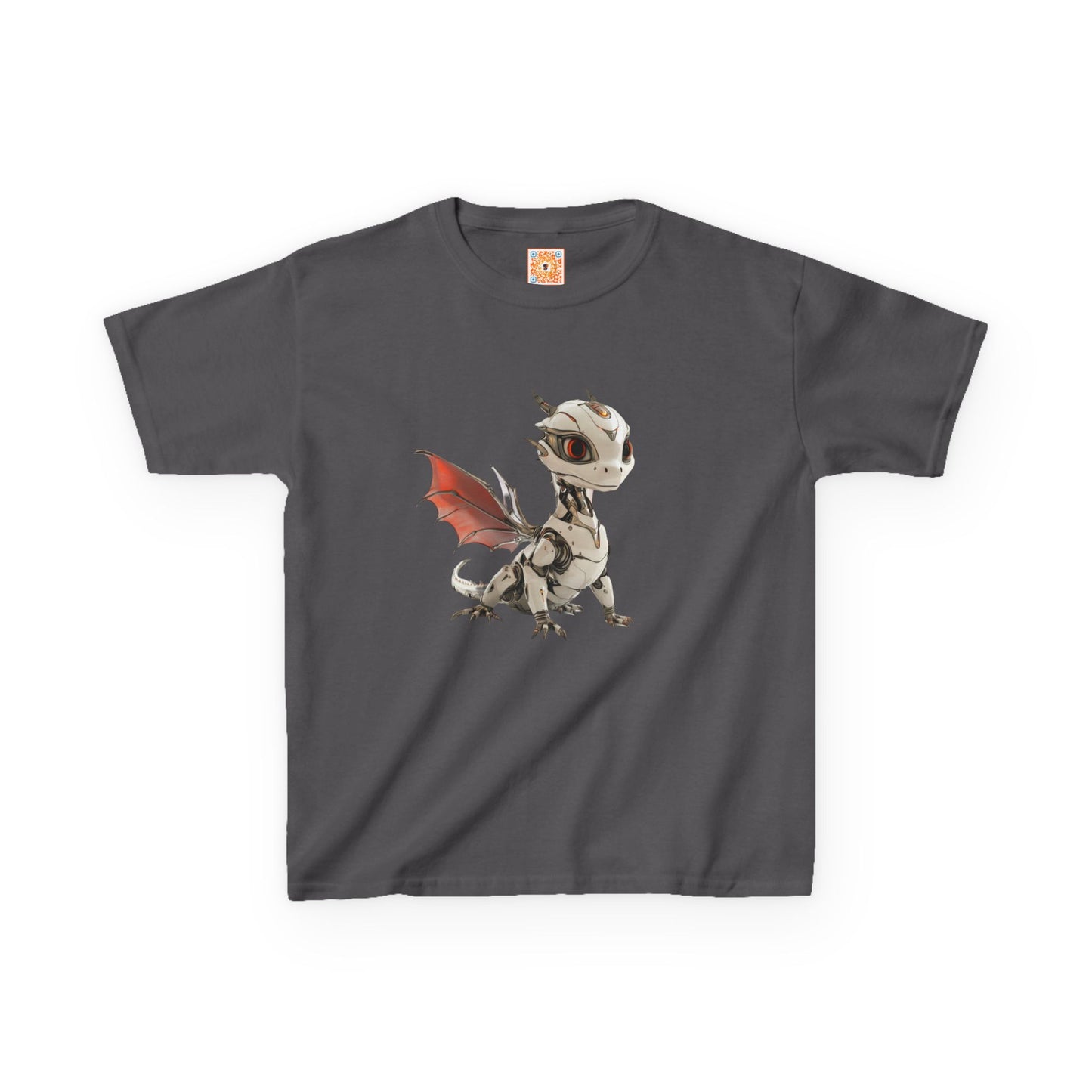 Amber Robot Dragon Heavy Cotton T-Shirt - Teeny Tiny Dragons