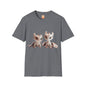 Twin Baby Dragons Adult Unisex Softstyle T-Shirt - Teeny Tiny Dragons