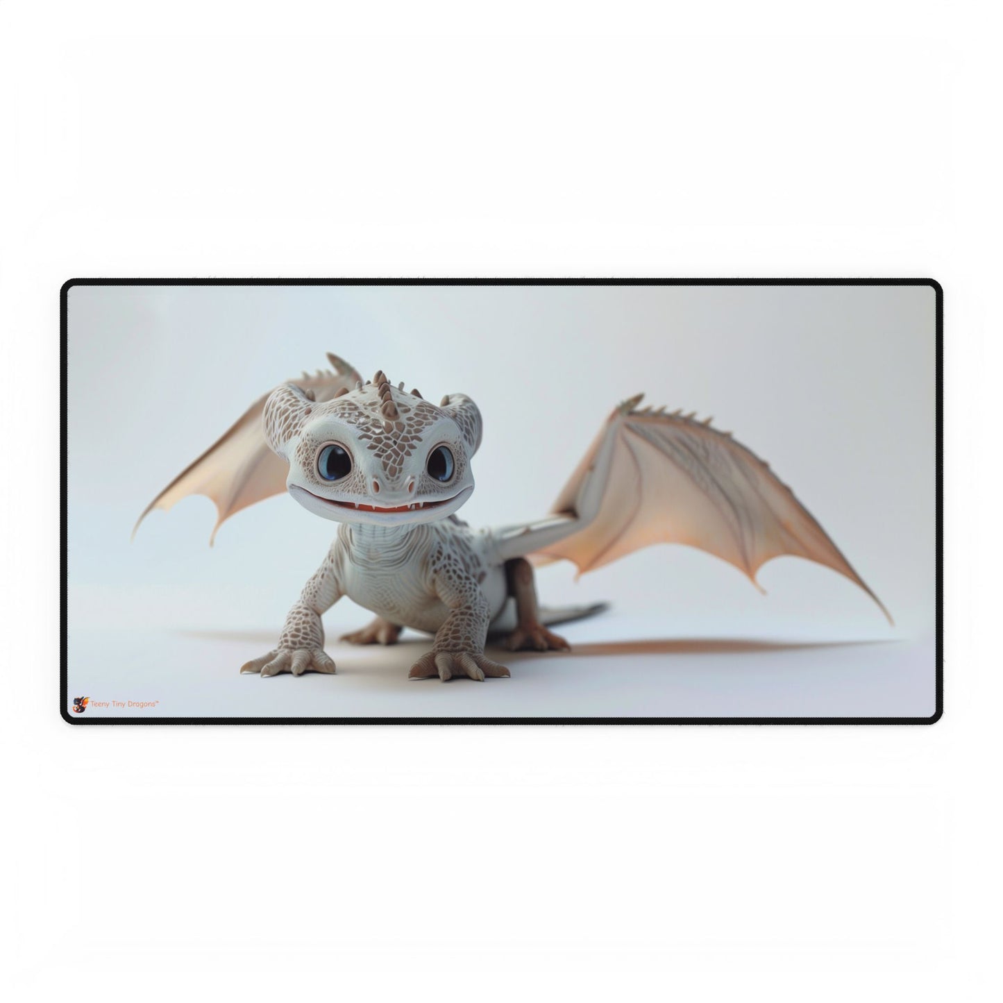 Happy Smiley Little Dragon Mouse Mat - Teeny Tiny Dragons