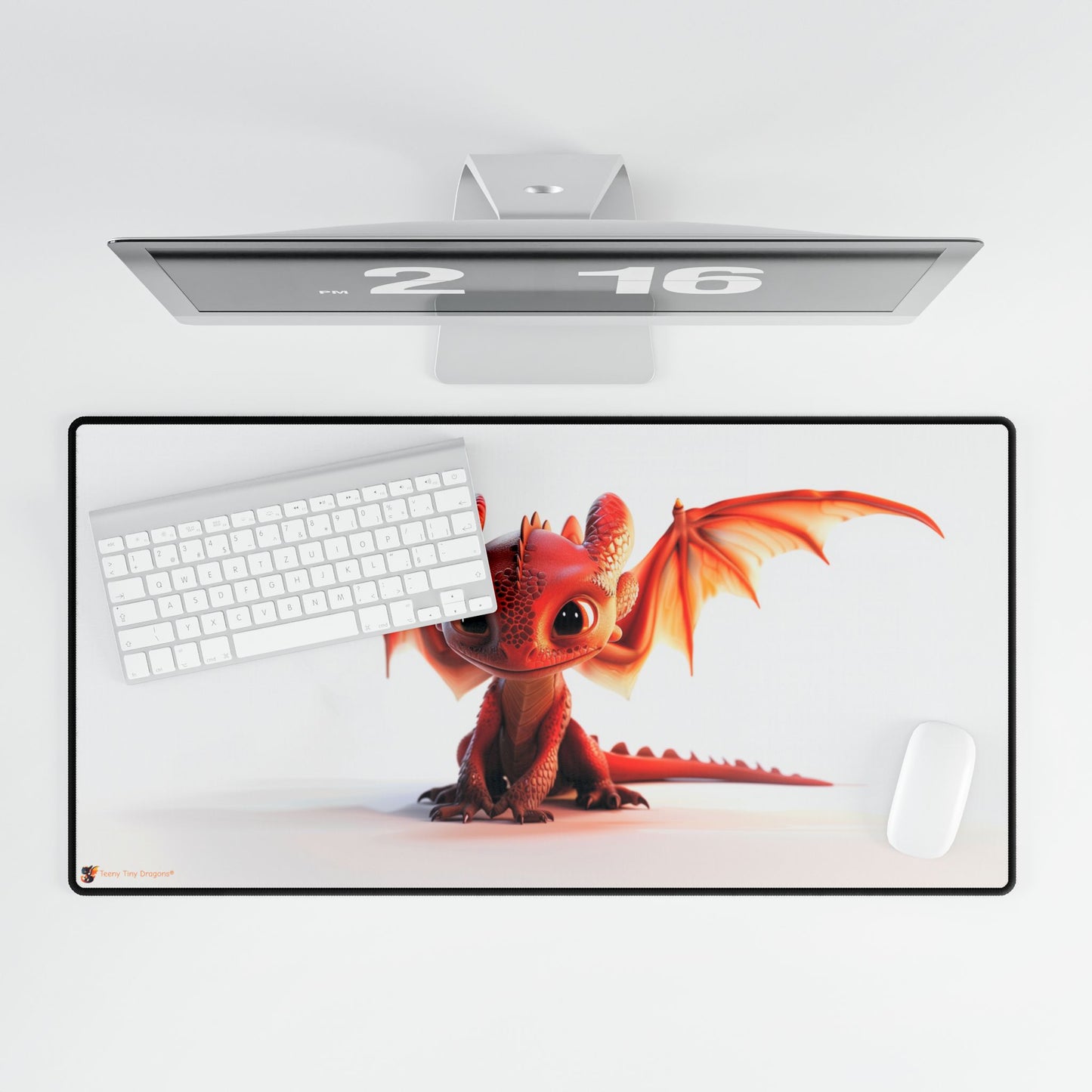 Beautiful Red Dragon Mouse Mat | Teeny Tiny Dragons