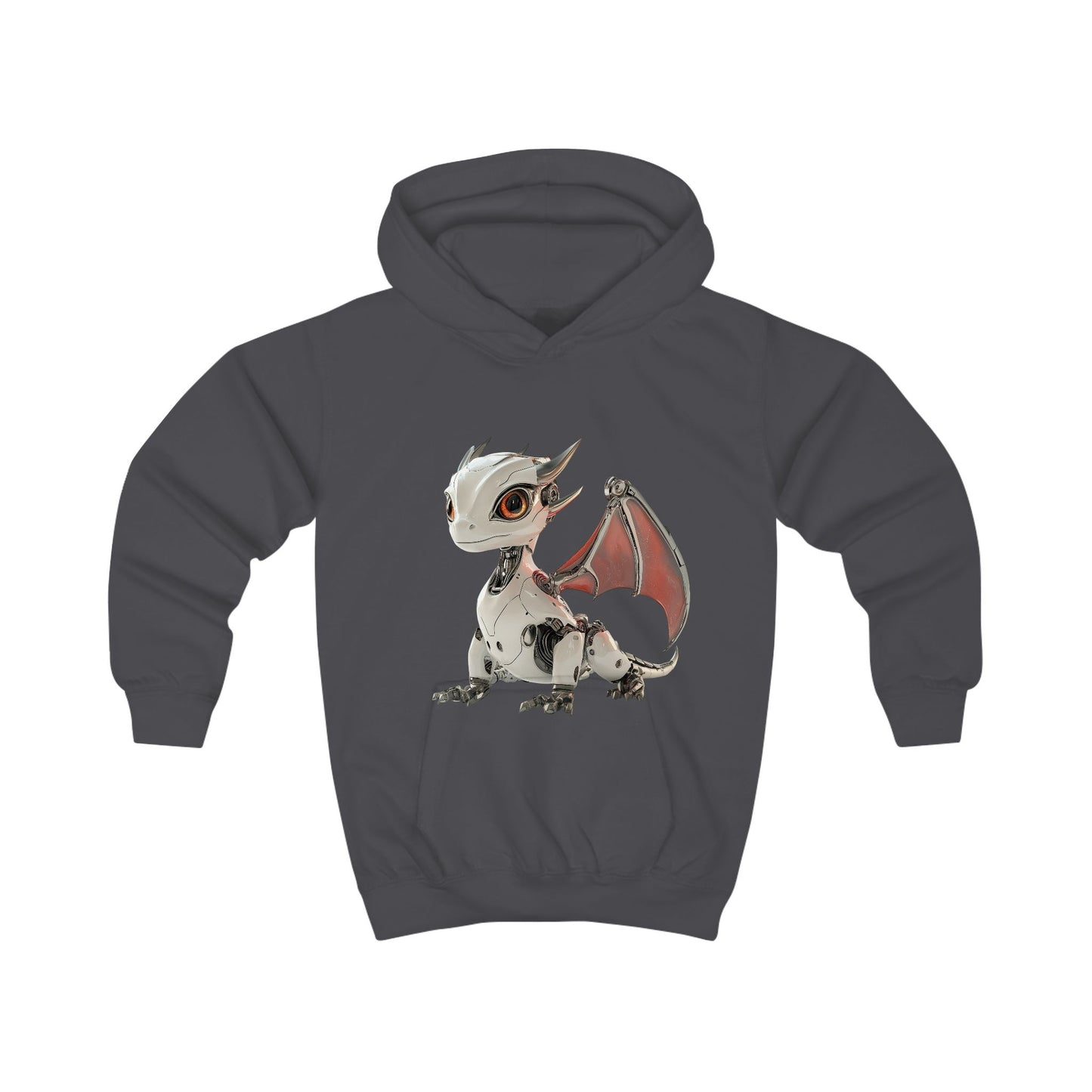 Cybernetic Robot Dragon Kids Hoodie - Teeny Tiny Dragons