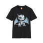 Blue Robot Dragon Adult Unisex Softstyle T-Shirt - Teeny Tiny Dragons