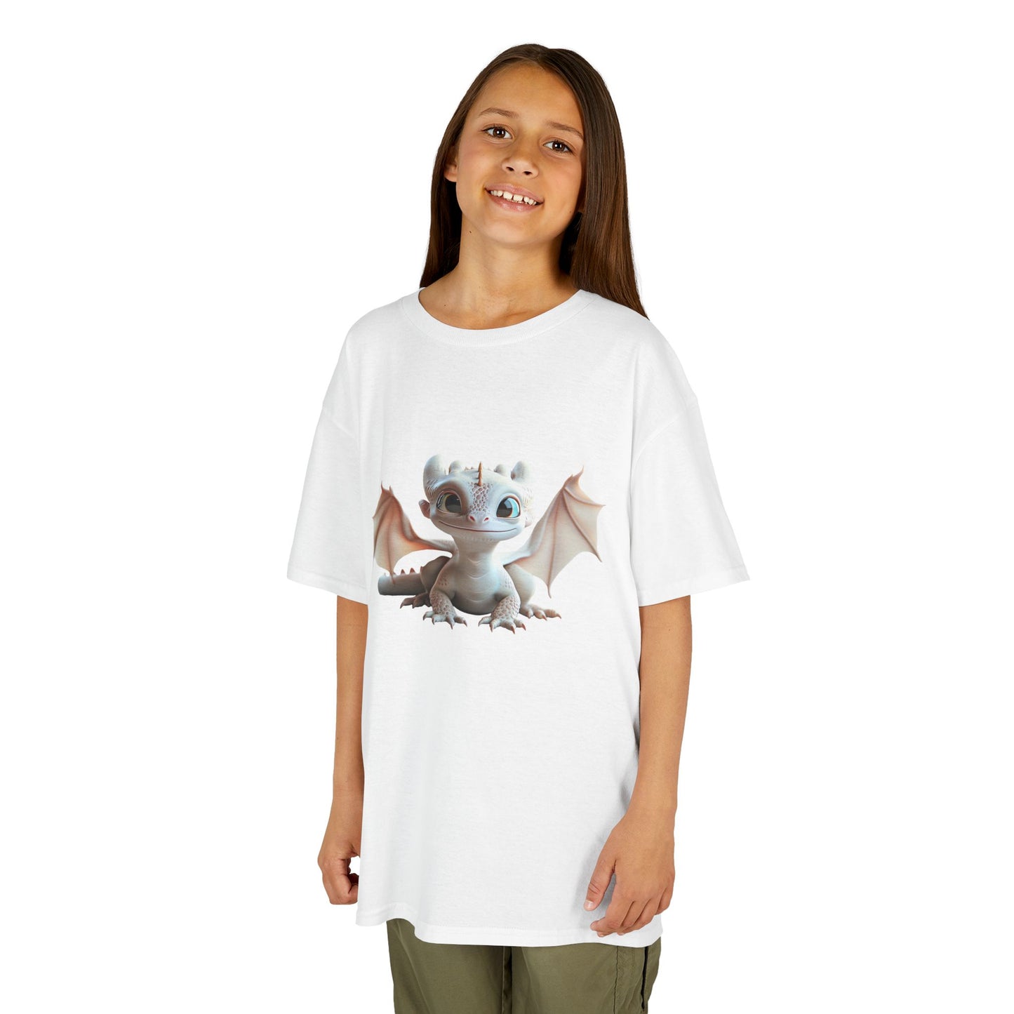 Cute Baby Dragon Kids Heavy Cotton T-Shirt - Teeny Tiny Dragons