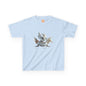 Silver Crystal Dragon Kids Heavy Cotton T-Shirt