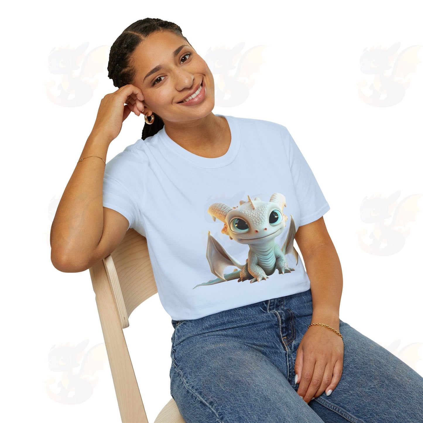 Cute Little Dragon - Unisex Softstyle T-Shirt
