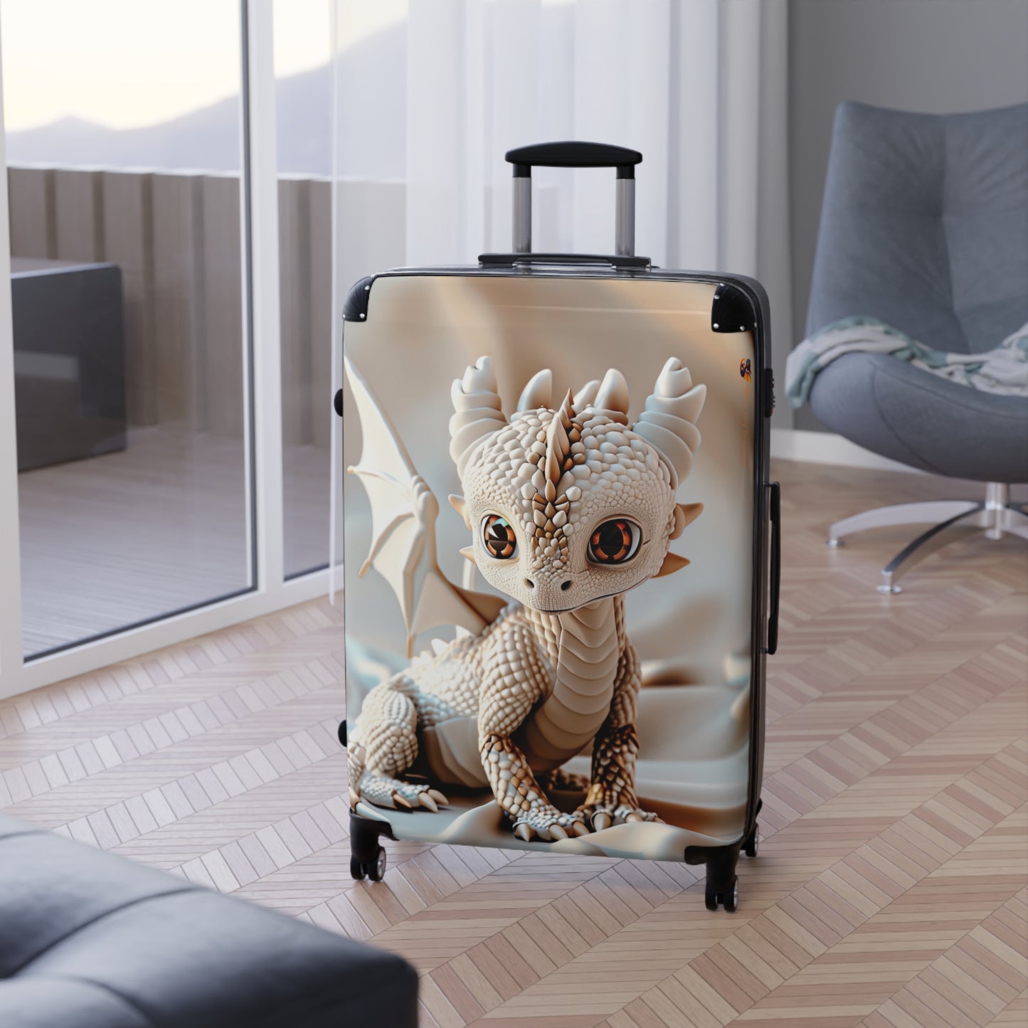 Baby White Dragon Suitcase - Teeny Tiny Dragons
