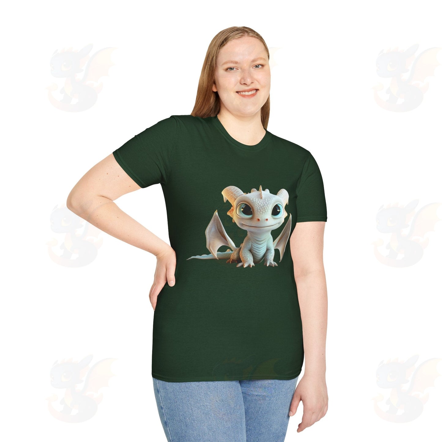 Cute Little Dragon - Unisex Softstyle T-Shirt