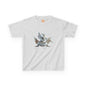 Silver Crystal Dragon Kids Heavy Cotton T-Shirt