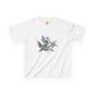 Silver Crystal Dragon Kids Heavy Cotton T-Shirt
