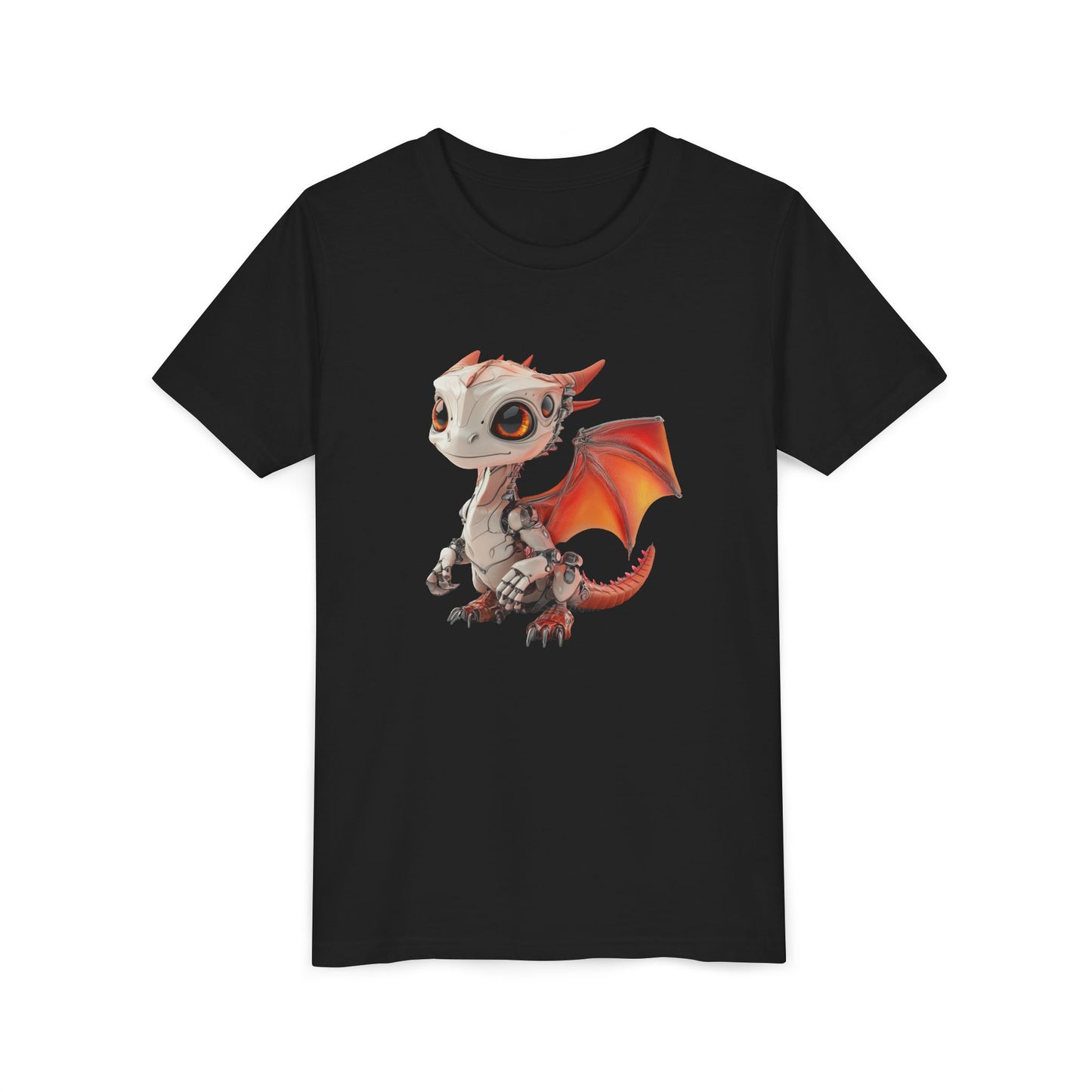 Very Cute Robot Dragon - Youth Short Sleeve T-Shirt - Teeny Tiny Dragons