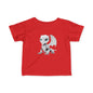 White Robot Dragon Infant Fine Jersey T-Shirt - Teeny Tiny Dragons