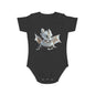 Short Sleeve Baby Bodysuit with an Adorable Baby Dragon