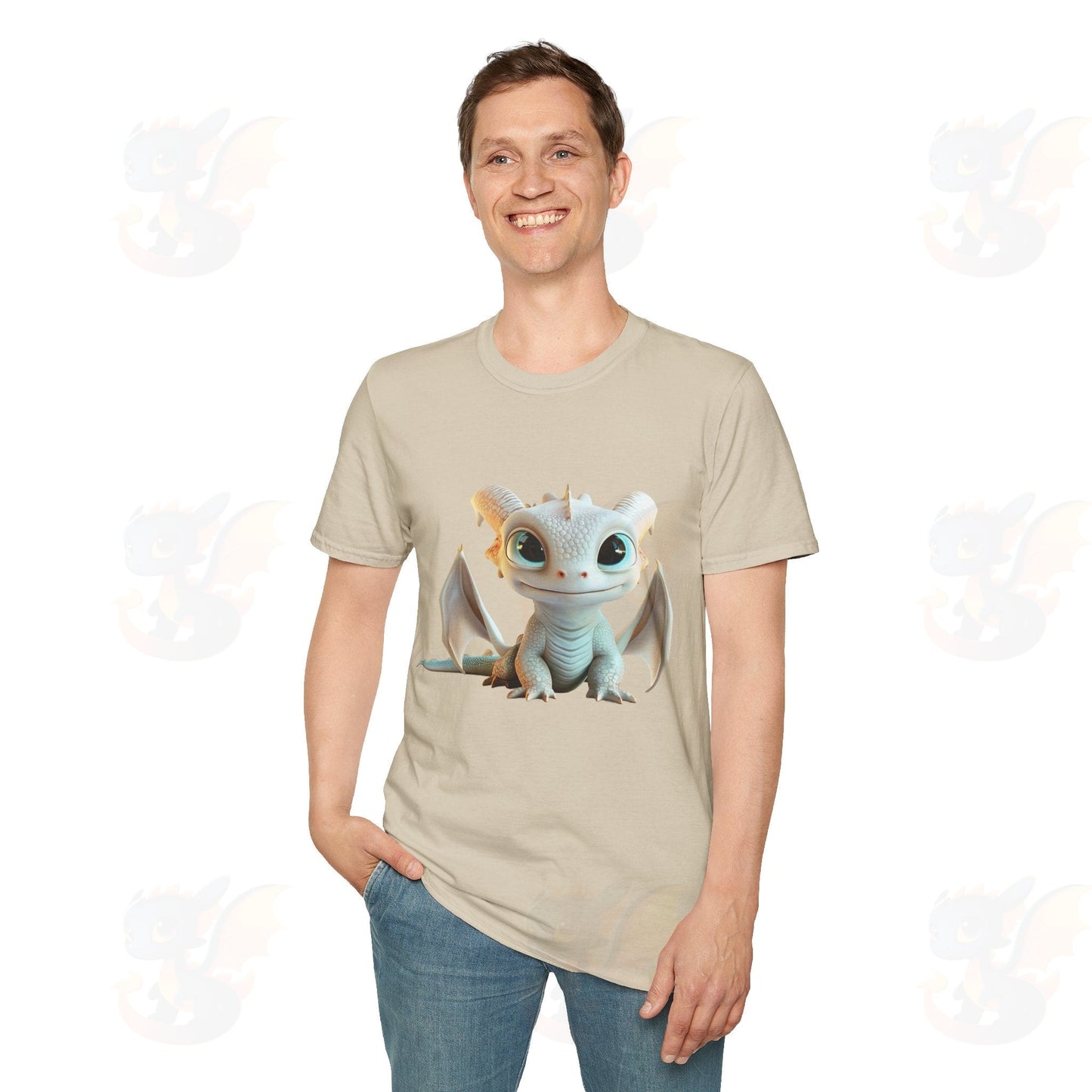 Cute Little Dragon - Unisex Softstyle T-Shirt