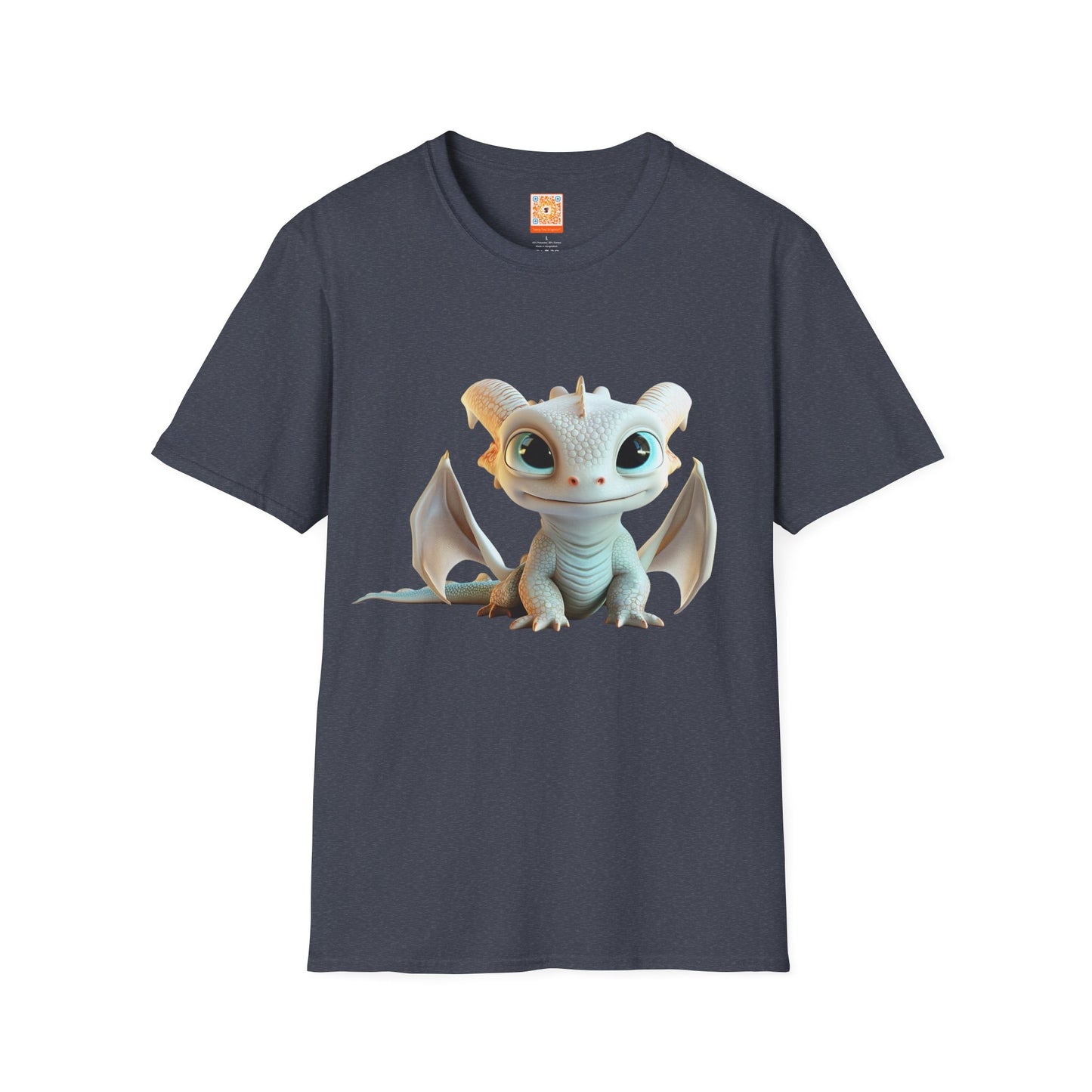 Cute Little Dragon Adult Unisex Softstyle T-Shirt - Teeny Tiny Dragons