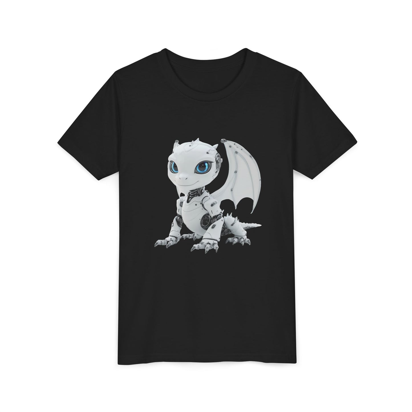 Beautiful Looking Robot Dragon - Youth Short Sleeve T-Shirt - Teeny Tiny Dragons
